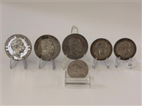 (6) German States Prussia 3 and 5 Marks Silver Coins