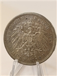 (8) German States Prussia & Baden 3, 5 Marks and 1 Thaler
