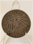 (8) German States Prussia & Baden 3, 5 Marks and 1 Thaler
