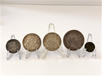 (5) German States Prussia, Saxony, Hamburg, Groschen, Marks, and Thalers