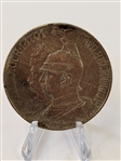 (4) Germany 2 and 5 Mark Coins, Wilhelm II Silver Medal