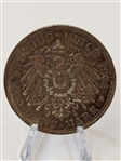 (4) Germany 2 and 5 Mark Coins, Wilhelm II Silver Medal