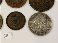 (9) Asian Coins Yunnanm Szechuan, Fujian Provinces and Tokens