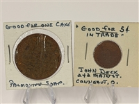 (8) Good for Trade Tokens Turn of the Century