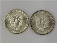 (6) BU Silver American Eagles