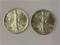 (6) BU Silver American Eagles