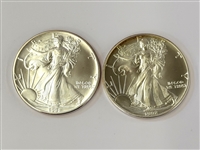 (7) BU Silver American Eagles 