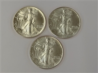 (7) BU Silver American Eagles 