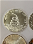 (5) .999 One Ounce Silver Rounds