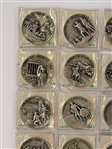 (27) Sterling Silver History of America Rounds Danbury Mint