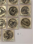 (27) Sterling Silver History of America Rounds Danbury Mint