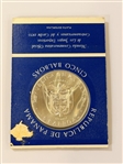 (9) Republic of Panama 5 Balboa Sterling Silver Coins Official 1970 Central America and Caribbean Games OGP