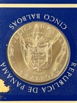 (9) Republic of Panama 5 Balboa Sterling Silver Coins Official 1970 Central America and Caribbean Games OGP