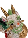 Pair of Export Porcelain Foo Dogs