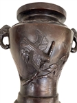 Pair Bronze Lidded Censors