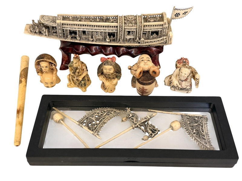 Group of Signed Netsuke