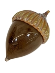 (2) Art Glass Paperweights; Cohn-Stone Studios Acorn