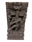 20th Century Carved Wood Panel Maha Devi