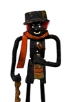 Cast Iron Metal Sculpture Slan Leat Irish for Goodbye