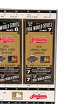 Set of Commemorative 1994 World Series Tickets in Uncut Sheet; Games 1,2,6,7