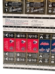 Set of Commemorative 1994 World Series Tickets in Uncut Sheet; Games 1,2,6,7