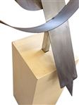 Large Modernist Kinetic Ribbon Sculpture In Style of George Beckman