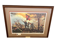 Dale Gallon S/N Lithograph "Desperate Valor" Civil War Remarque 