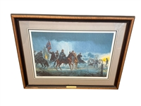 Michael Kunstler Civil War Lithograph "Thunder in the Valley"