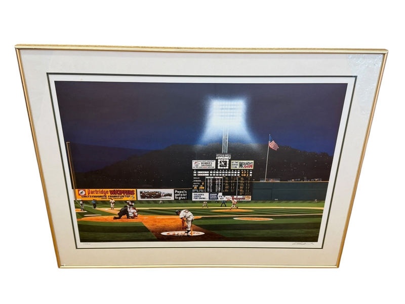Bill Purdom "Last Crosley Pitch" S/N Lithograph