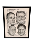 "Countdown to Kickoff" Dick Dugan Autographed Cleveland Browns Print