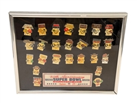 25th Anniversary Super Bowl Pin Set 1966-1990