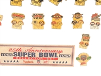 25th Anniversary Super Bowl Pin Set 1966-1990