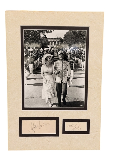 The Music Man Black and White Photo with Cut Signatures of Shirley Jones and Robert Preston