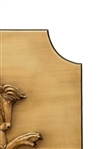 Art Deco Wooden Relief Sculpture of Poseidon Riding Hippocampus with Trident