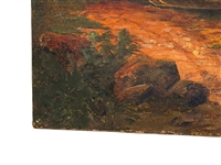 Oil on Canvas Dutch Landscape Scene