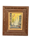 John Checkley (1922-1991) American Oil on Board