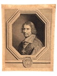 Engraving by Robert Nanteuil Cardinal Antonio Barberini
