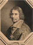 Engraving by Robert Nanteuil Cardinal Antonio Barberini