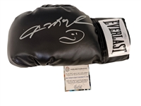 Sugar Ray Leonard Everlast Black Autographed Boxing Glove Schwartz Sports Authority COA