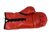 Riddick Bowe Autographed Everlast Red Boxing Glove Schwartz Sports Authority COA