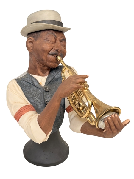 Edward J. Rohn 1985 Jazz Trumpeter Porcelain Figurine