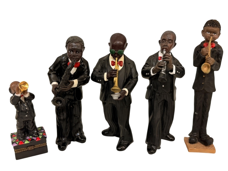 (5) Miscellaneous Figurines of Jazz Musicians