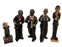 (5) Miscellaneous Figurines of Jazz Musicians