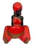 (3) Blackamoor Mid Century Chalkware Trinket Dishes