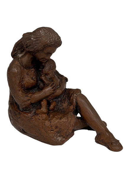 Silvana DeMichelis Arnart Masterpieces Cold Cast Bronze "Mother and Child"