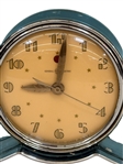 1940's General Electric Blue Rapture 3H160 Electric Mantle Clock in Chrome with Lucite Base