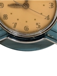 1940's General Electric Blue Rapture 3H160 Electric Mantle Clock in Chrome with Lucite Base