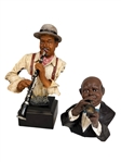(2) Jazz Figurines: 1992 Parastone Trumpet Player, Willetts Design Clarinet Player