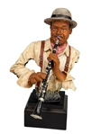 (2) Jazz Figurines: 1992 Parastone Trumpet Player, Willett's Design Clarinet Player