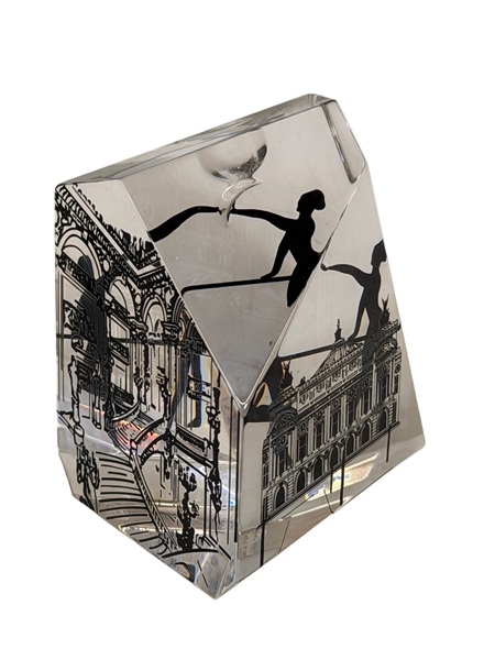 Baccarat Crystal Paperweight "Garnier Opera"